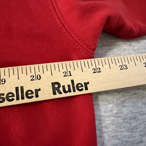 M & C Sportswear Sweatshirt Womens M Red Snowman Embroidered Retro Christmas - Picture 8 of 9